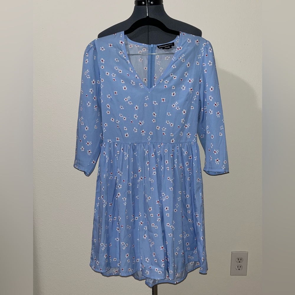 Blue Floral Dress